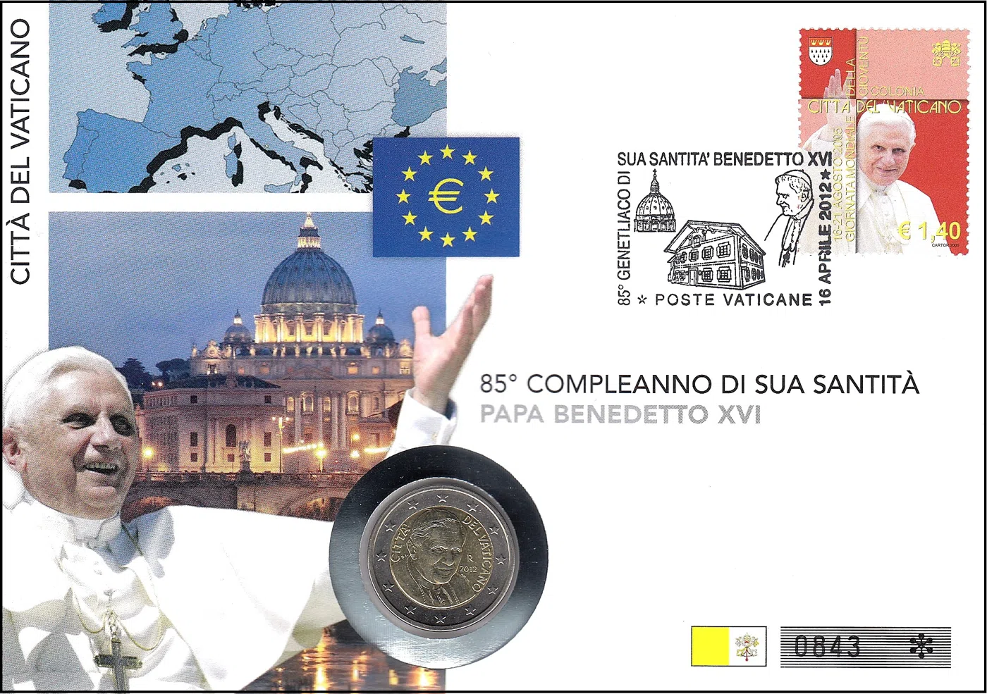 85. ROJSTNI DAN PAPEŽA BENEDIKTA XVI.